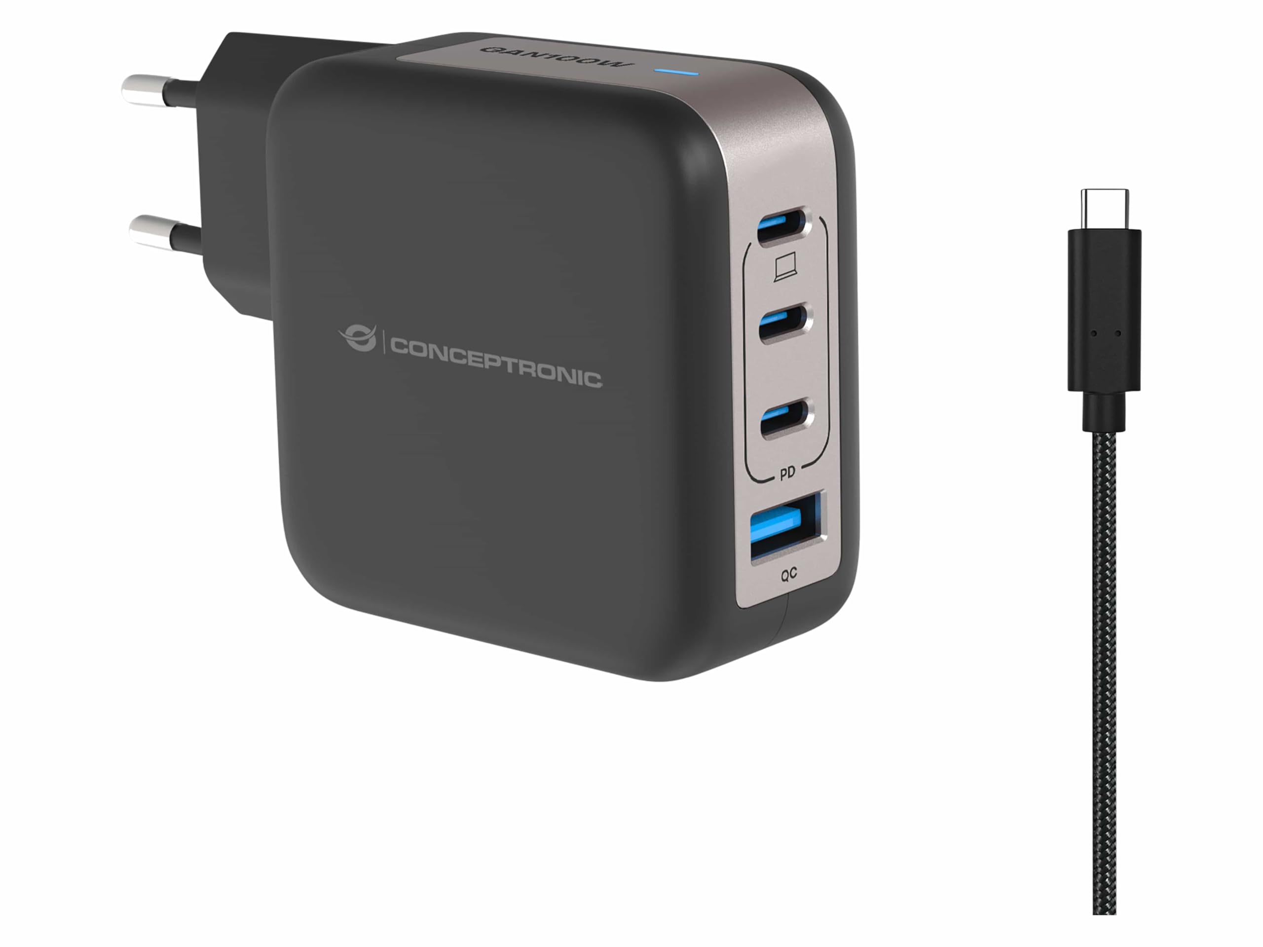 Conceptronic ALTHEA18B 4-Port 100W USB