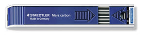 STAEDTLER 200-HB Mars Carbon 2mm Replacement Leads - HB degree (Pack of 12