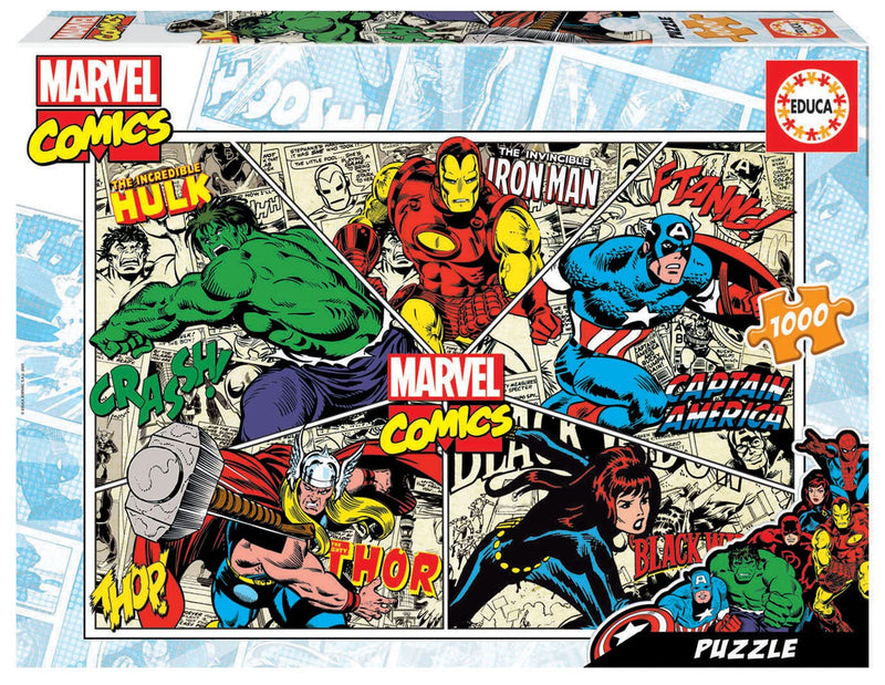 Educa 18498 Marvel Comics Heroes Puzzle, 1000 Pieces, Multicoloured