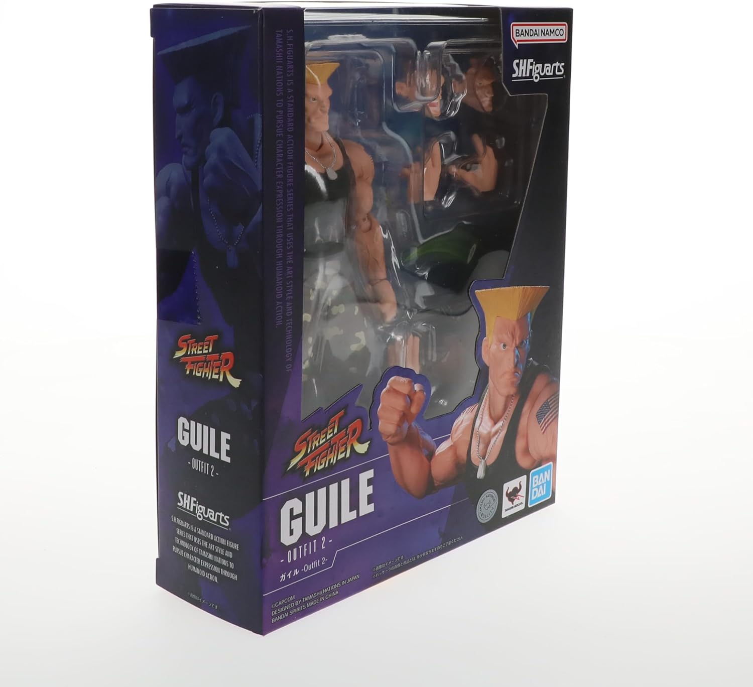 TAMASHII NATIONS - Street Fighter - Guile -Outfit 2-, Bandai Spirits S.H.Figuarts Action Figure Guile (Outfit 2)
