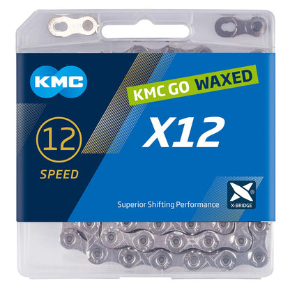 KMC X12 Silver Waxed 126L chain