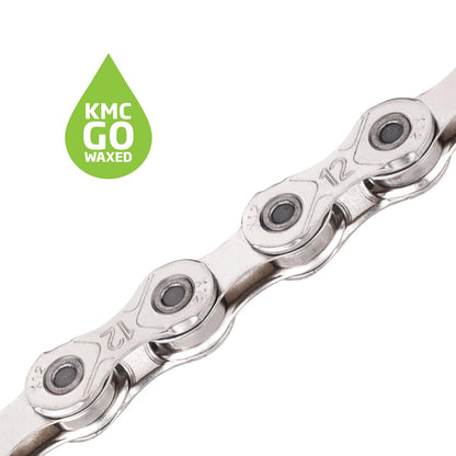 KMC X12 Silver Waxed 126L chain