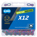 KMC X12 Aurora BlueWaxed 126L chain