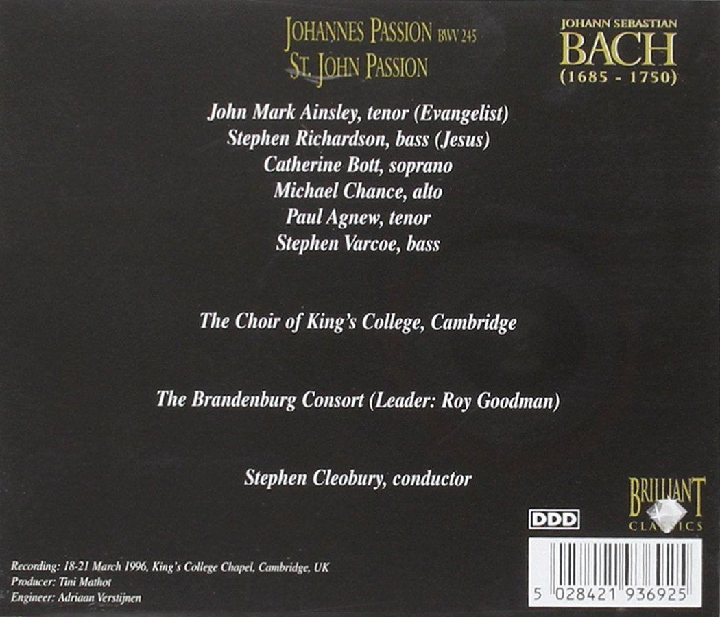 Bach Edittion - Johannes Passion - BWV 245