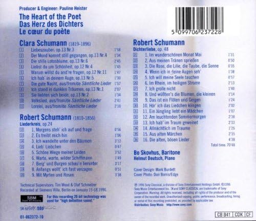 The Heart Of The Poet (Lieder von Clara und Robert Schumann
