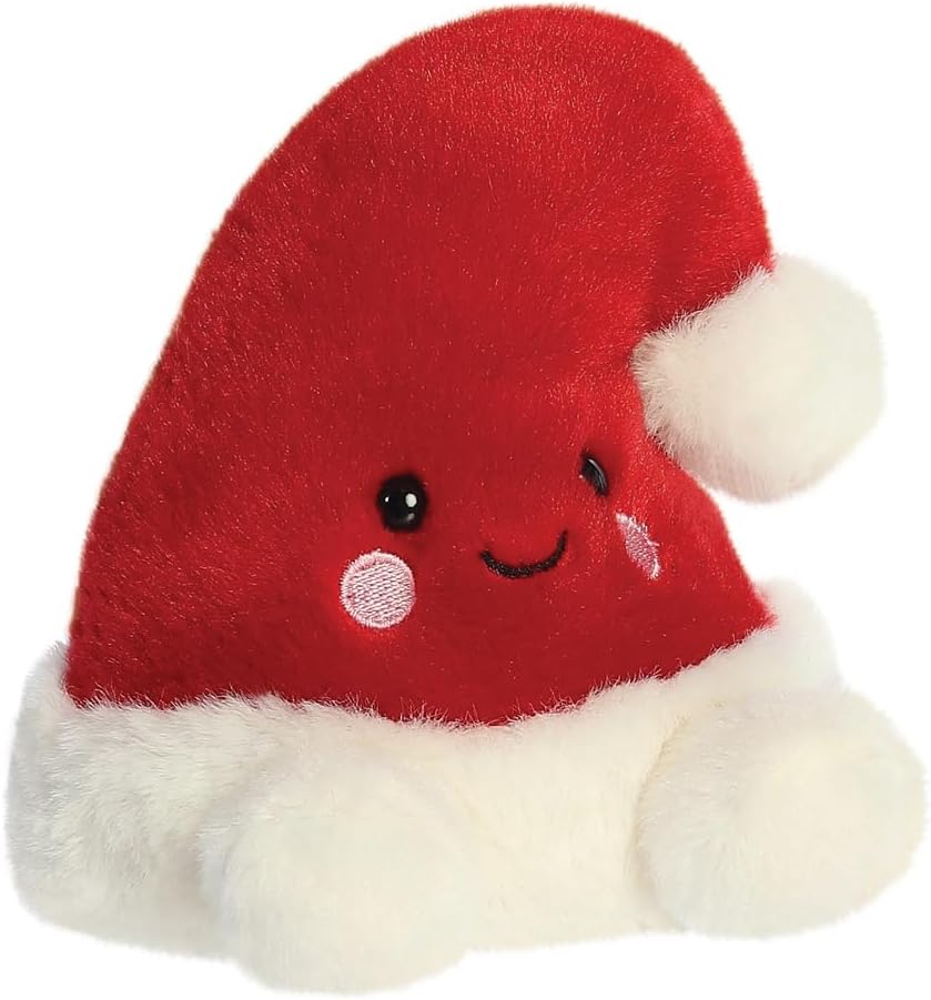 Aurora, 99392, Palm Pals Topper Santa Hat 5In, Soft Toy, Red & white
