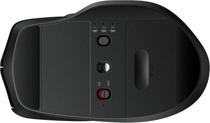 HP 480 Comfort Bluetooth Mouse | Connect up to 3 Devices | 6 Programmable Buttons | 4D Scroll Wheel | Ergonomic | 4000 DPI | Soft Side Grips | Quiet Clicks | Windows 10, 11 and macOS | Black