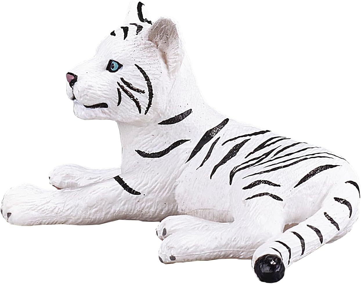 MOJO White Tiger cub lying down Wildlife Animal Model Toy Figure