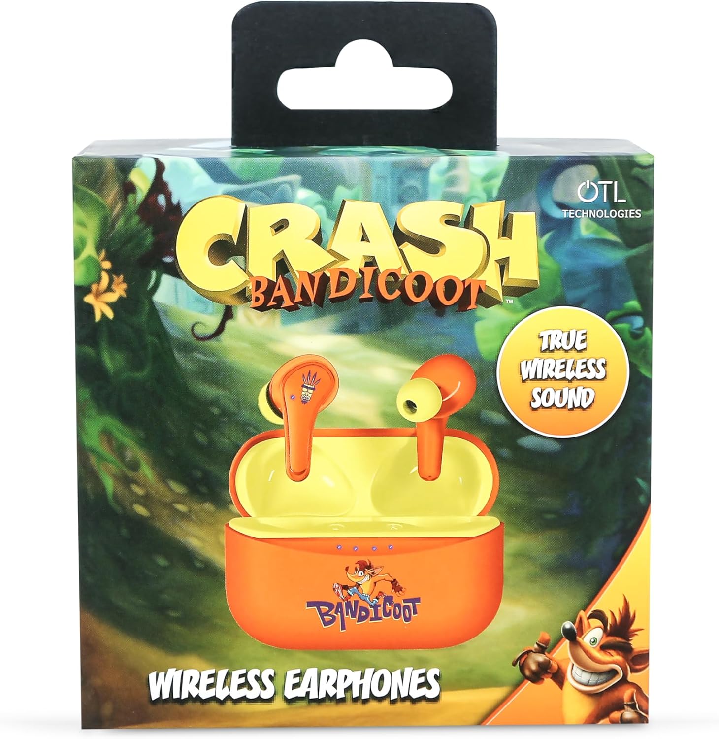 OTL Technologies CB1220 Crash Bandicoot TWS Earphones with Wireless Charging Case Orange