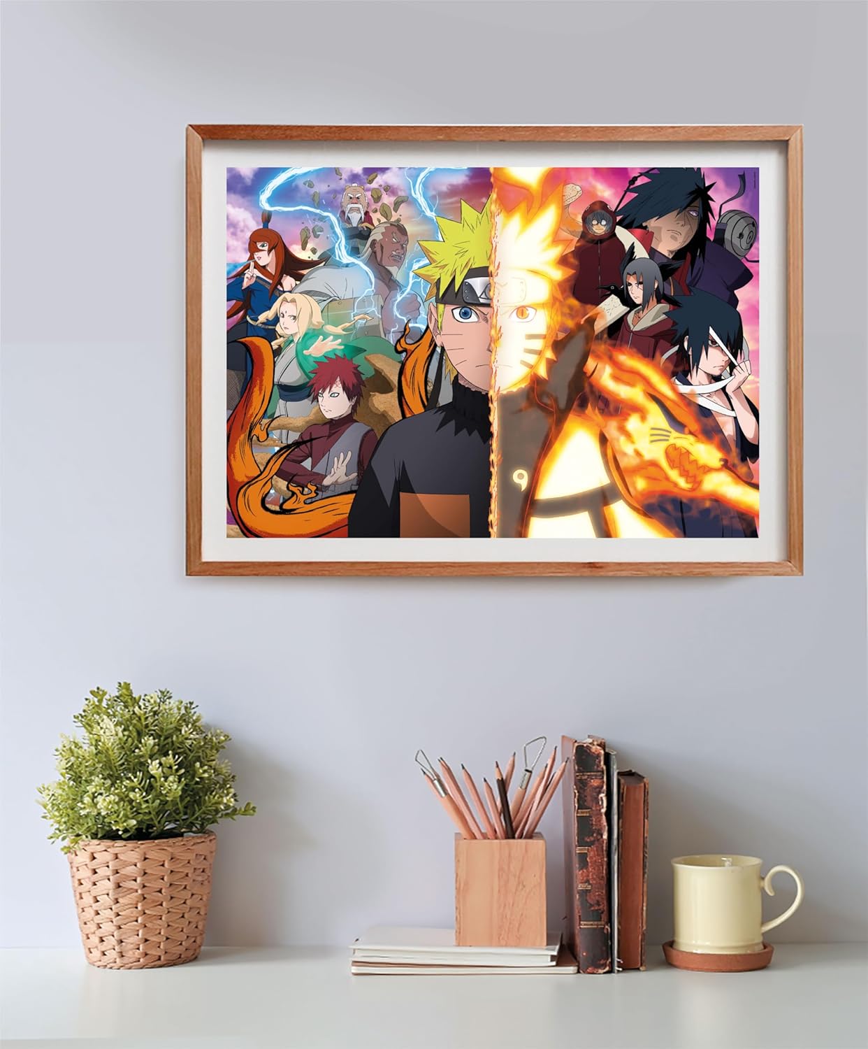 Clementoni- Naruto Shippuden Cube Shippuden-500 Pezzi, Orizzontale, Divertimento per Adulti, Puzzle Manga, Anime, Made in Italy, Multicolore, 35516