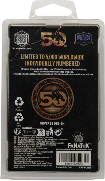 Dungeons & Dragons 50th Anniversary Antique Gold Coin