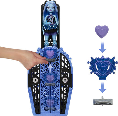 Monster High Skulltimate Secrets Doll and Accessories Set, Monster Mysteries Abbey Bominable with Dress-Up Closet and 19+ Surprises including Clothes