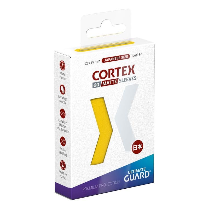 Cortex Sleeves: Japanese Size Matte Yellow (60)