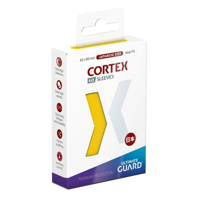 Cortex Sleeves: Japanese Size Glossy Yellow (60)