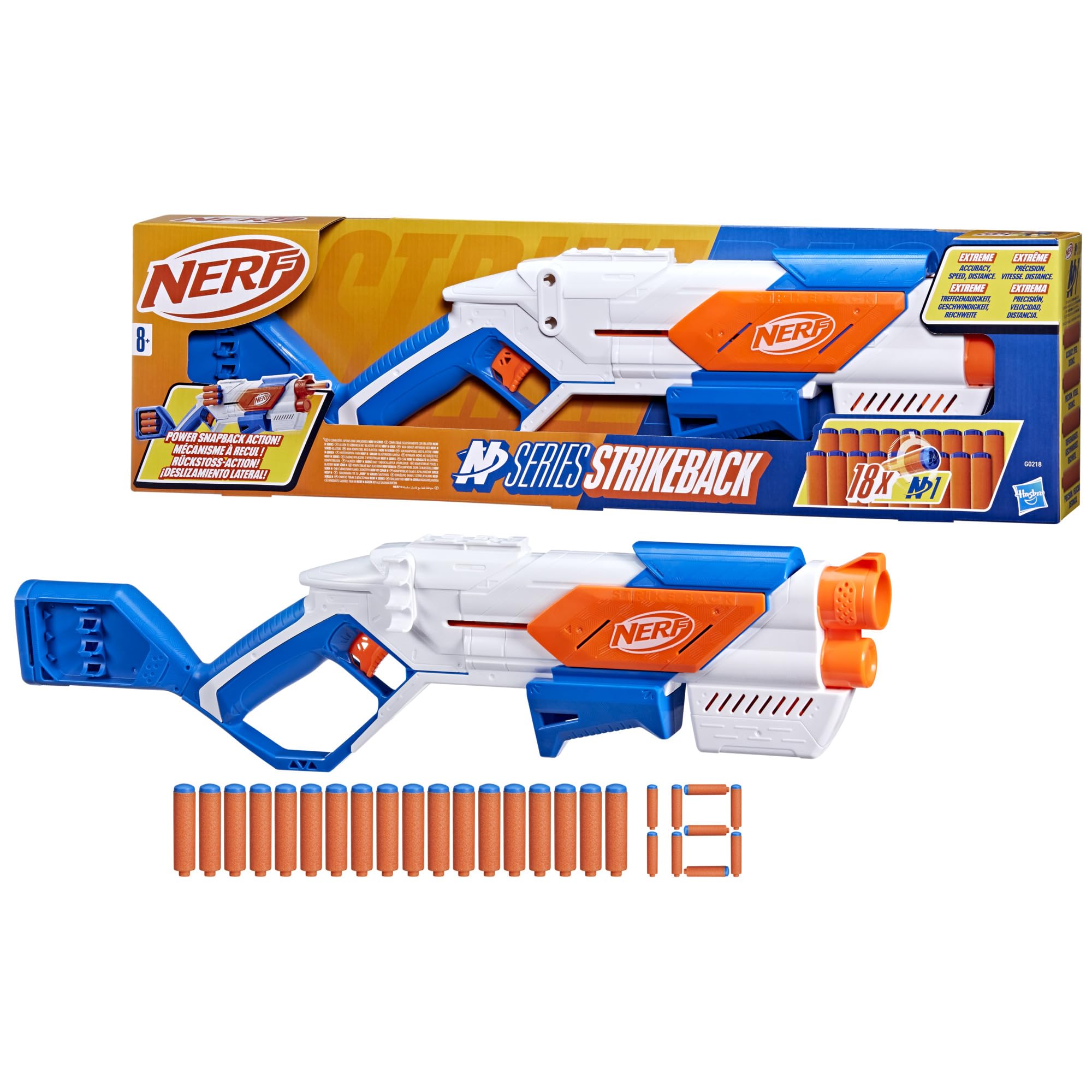 Nerf N Series, Lanzador Strikeback y 18 Dardos N1