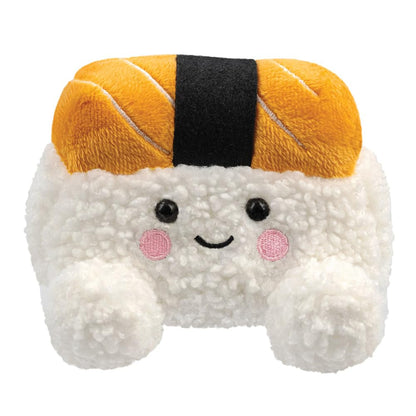 Aurora, 61595, Palm Pals Suhiro Salmon Sushi 5In, Soft Toy, White & Orange