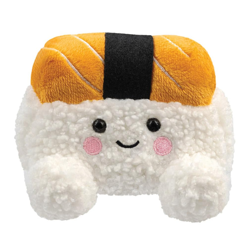 Aurora, 61595, Palm Pals Suhiro Salmon Sushi 5In, Soft Toy, White & Orange