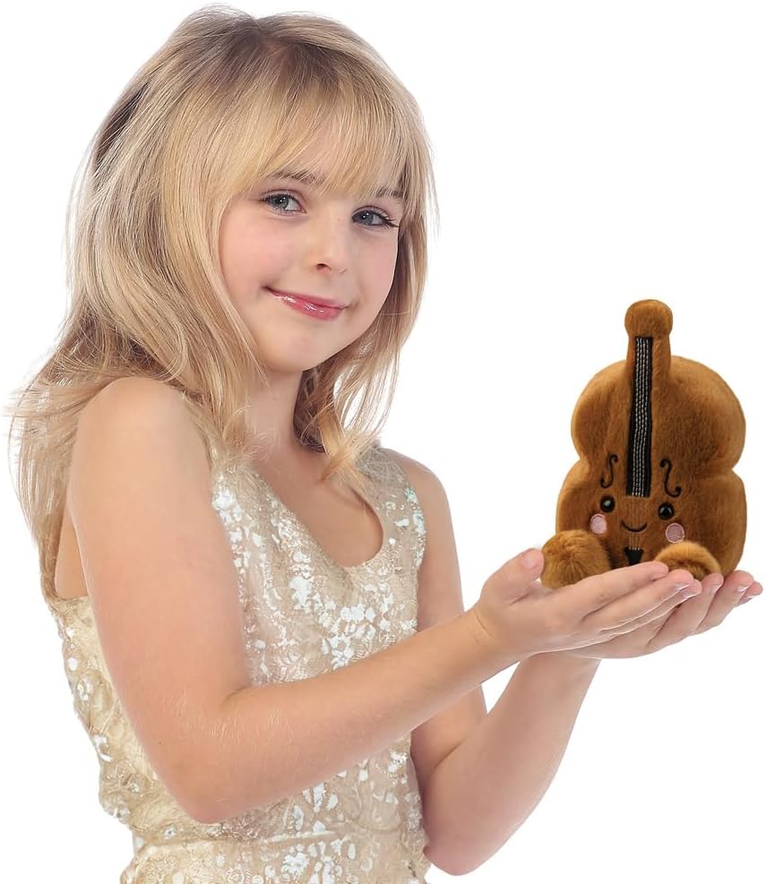 Aurora, 61597, Palm Pals Vanessa Violin 5In, Soft Toy, Brown