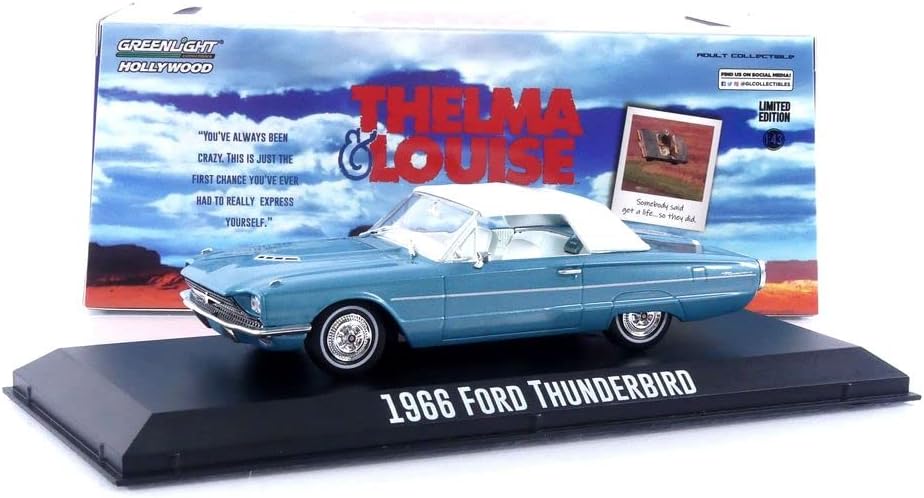 Greenlight COLECTIBLES - for Thunderbird Convertible Thelma and Louise - 1966-1/43