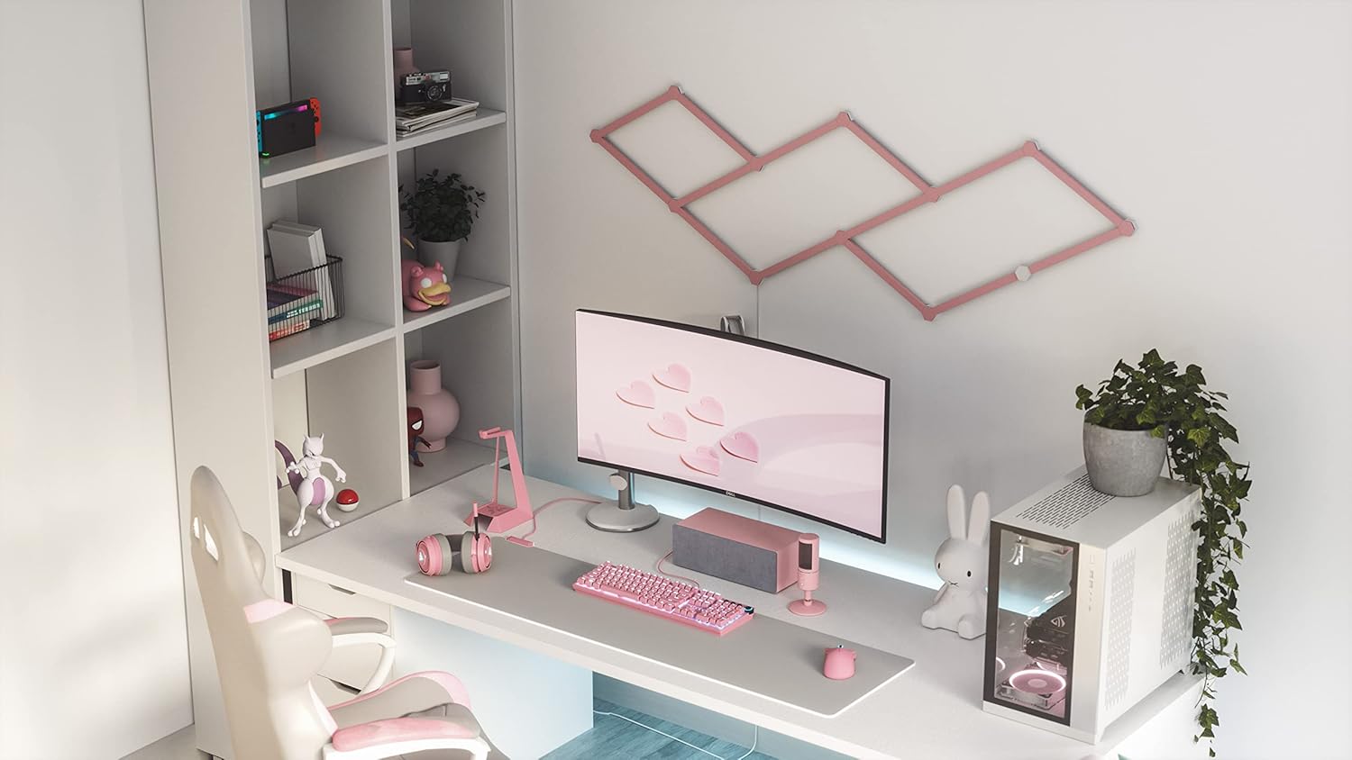Nanoleaf - Lines Skin Pink Matte