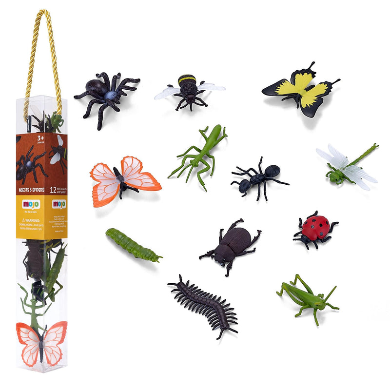 Mojo Wildlife Mini Insects and Spiders, 12dlg. 380058