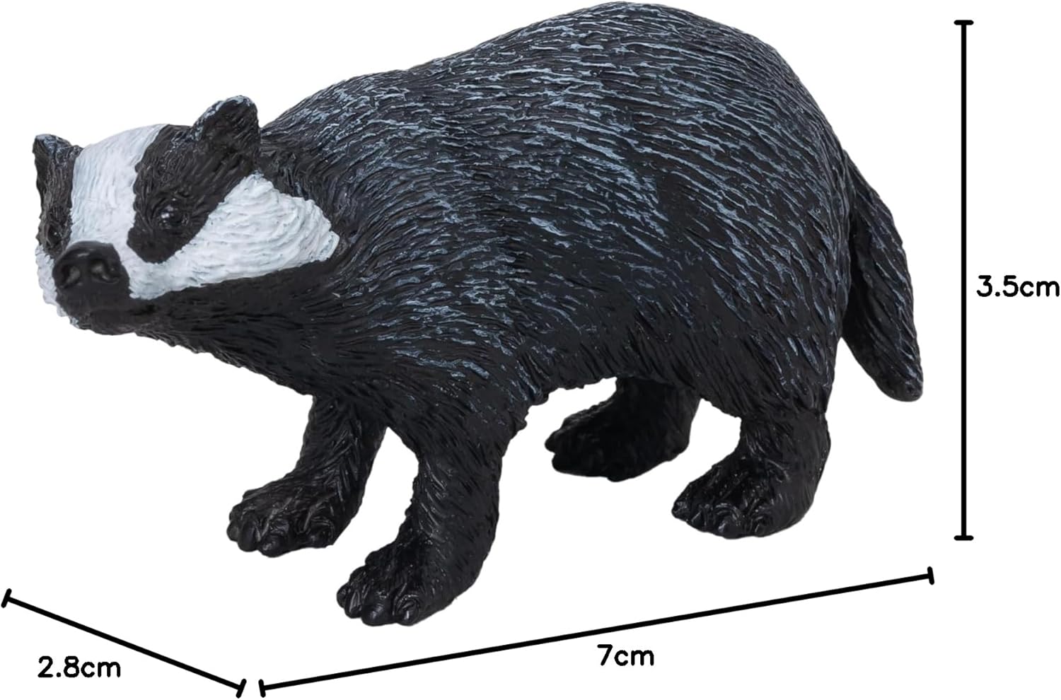 MOJO – Badger | Hand-Painted Toy Figure | British Woodland Collection | True to Life & Highly Detailed | Designed in UK