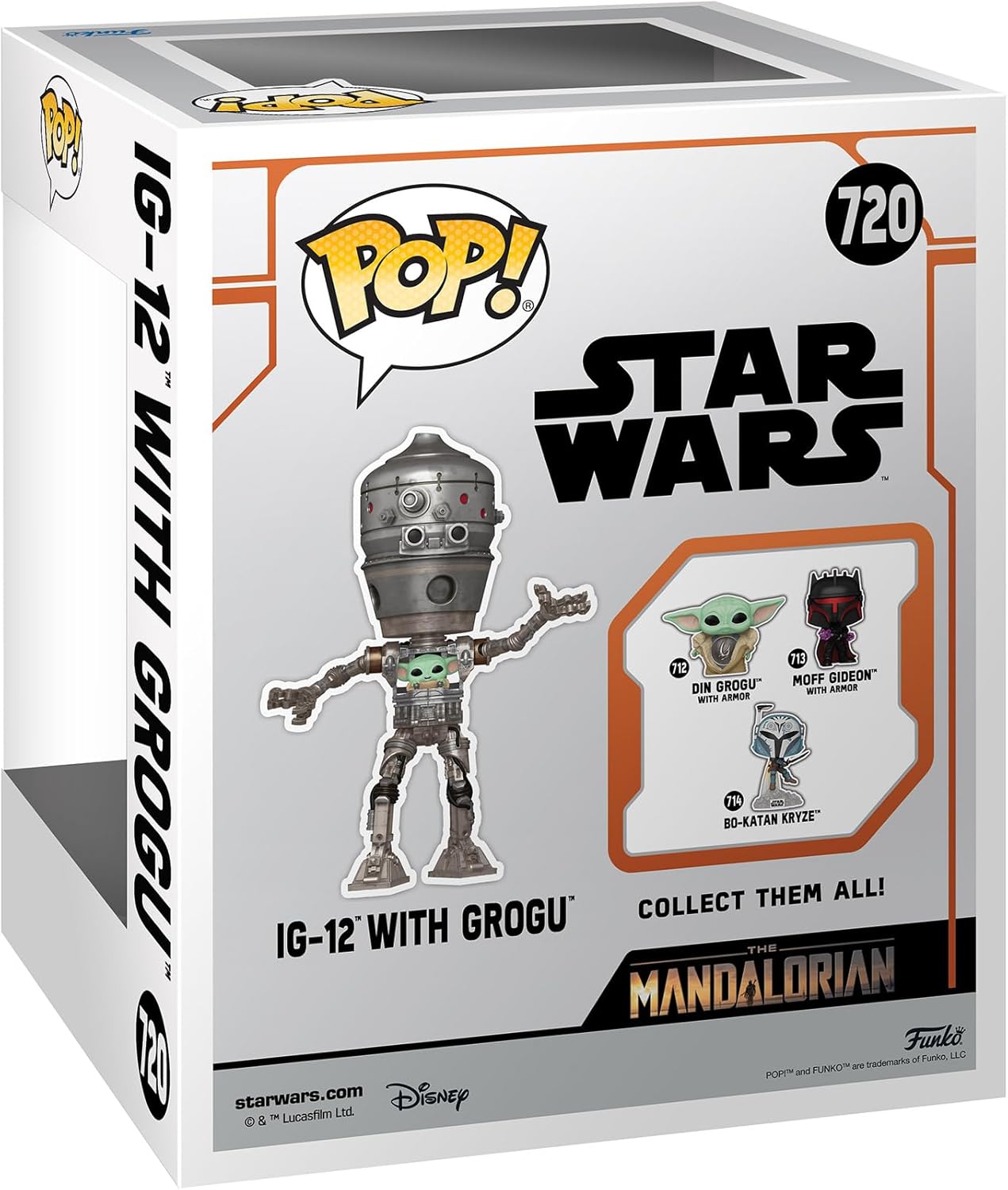 Funko Pop! Deluxe: Star Wars: The Mandalorian – Grogu (the Child, Baby Yoda) - (IG-12) - Collectable Vinyl Figure - Gift Idea - Official Merchandise - Toys for Kids & Adults - TV Fans