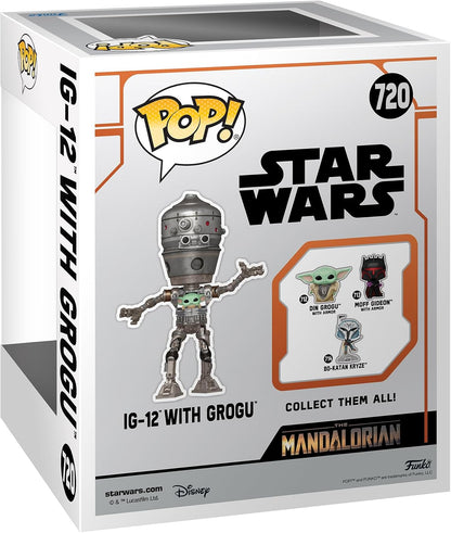 Funko Pop! Deluxe: Star Wars: The Mandalorian – Grogu (the Child, Baby Yoda) - (IG-12) - Collectable Vinyl Figure - Gift Idea - Official Merchandise - Toys for Kids & Adults - TV Fans