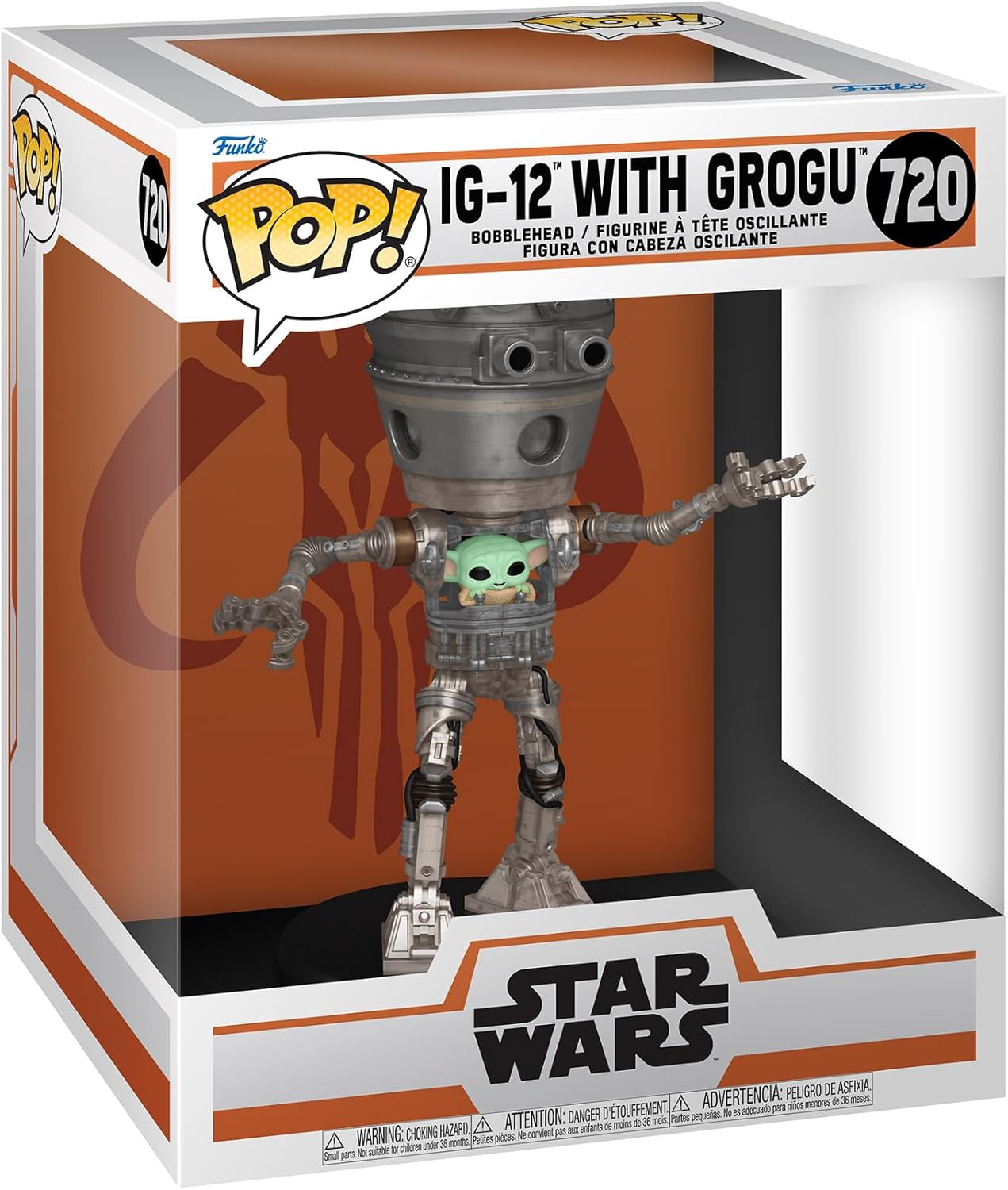 Funko Pop! Deluxe: Star Wars: The Mandalorian – Grogu (the Child, Baby Yoda) - (IG-12) - Collectable Vinyl Figure - Gift Idea - Official Merchandise - Toys for Kids & Adults - TV Fans