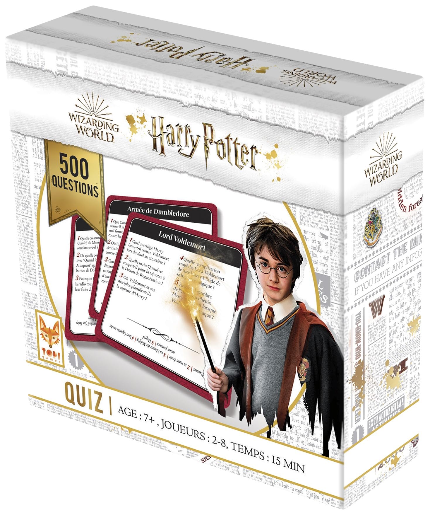 Topi Games - Harry Potter - Quiz 500 - Board Game - Card Game - Family - from 7 Years - 2-8 Players - HP-QU5-MI-108901