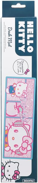 Hello Kitty Desk Mat - Officially Licensed Sanrio Merchandise, Large Rubber Mouse Pad with Pink Kawaii Design, Great for Gaming, Working, Functional Office Accessory | Paladone