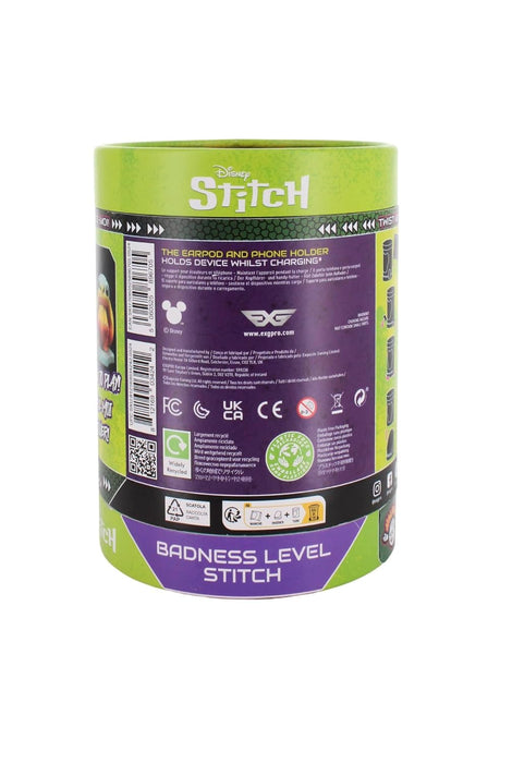 Cable Guys Holdem - 'Badness Level' Stitch Collectible Small Tech Accessories & Phone Holder/Stand (iPhone, Samsung, Earbuds, Earphones