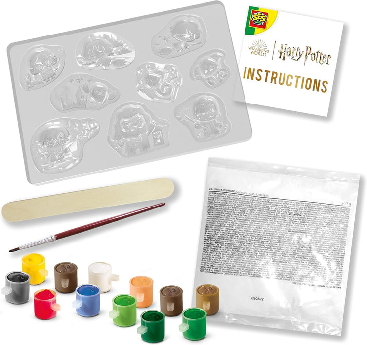 SES Creative 09344 Harry Potter Plaster of Paris Moulds Kits for Kids Including Your Favourite Harry Potter Characters Casting and Painting