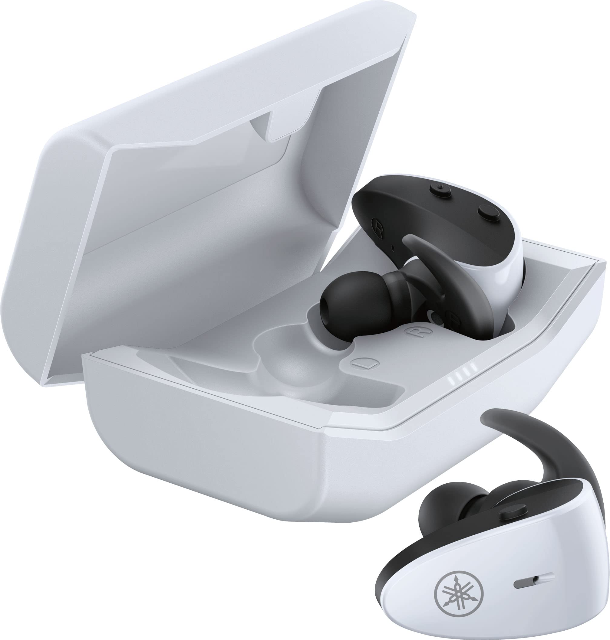 Yamaha TW-ES5A, True Wireless Sport Earbuds, with Listening Care and Ambient Sound, IPX7 waterproof, upto 34 h playback time, App with EQ controls, Colour
