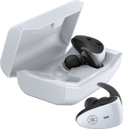 Yamaha TW-ES5A, True Wireless Sport Earbuds, with Listening Care and Ambient Sound, IPX7 waterproof, upto 34 h playback time, App with EQ controls, Colour