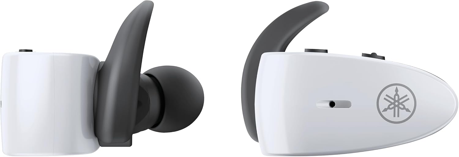 Yamaha TW-ES5A, True Wireless Sport Earbuds, with Listening Care and Ambient Sound, IPX7 waterproof, upto 34 h playback time, App with EQ controls, Colour