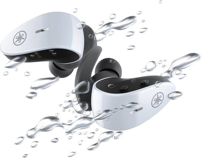 Yamaha TW-ES5A, True Wireless Sport Earbuds, with Listening Care and Ambient Sound, IPX7 waterproof, upto 34 h playback time, App with EQ controls, Colour