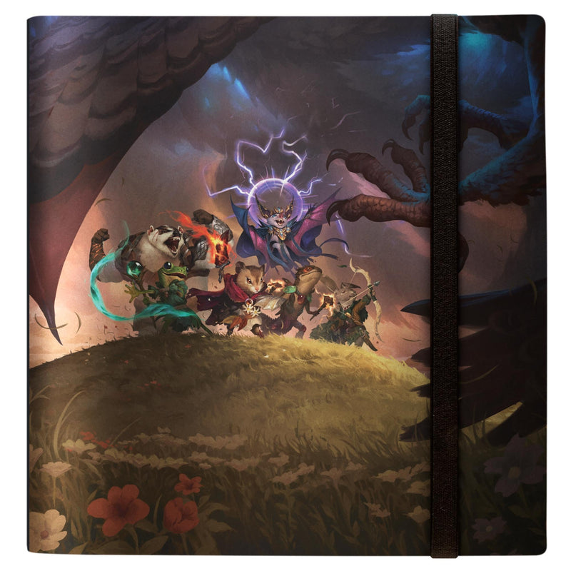 Ultra Pro - Bloomburrow 12-Pocket PRO-Binder for Magic: The Gathering featuring Party Faceoff Against Dragonhawk