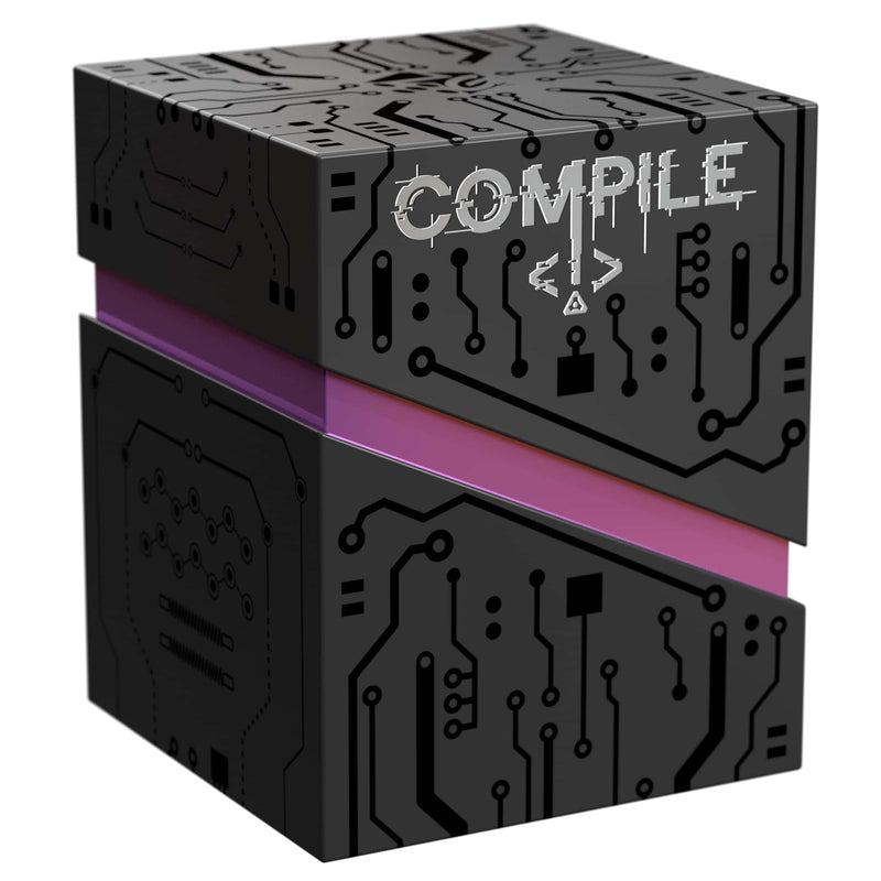 Greater Than Games: Compile: Main 1 - Area Control Strategy Card Game, Play As Competing Artificial Intelligence, Ages 14+, 2 Players, 20 Min
