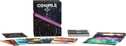 Greater Than Games: Compile: Main 1 - Area Control Strategy Card Game, Play As Competing Artificial Intelligence, Ages 14+, 2 Players, 20 Min