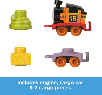 Thomas & Friends Toddler Toy My First Nia Push-Along Train with Stacking Cargo for Kids Ages 18+ Months, HYG34