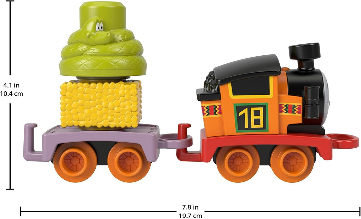 Thomas & Friends Toddler Toy My First Nia Push-Along Train with Stacking Cargo for Kids Ages 18+ Months, HYG34