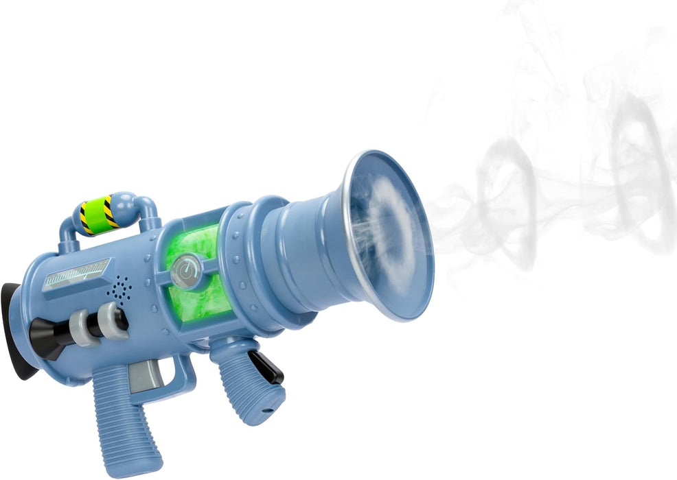 Despicable Me 4 The Ultimate Fart Blaster; Blasts out REAL Fart Rings of fog; Plays 15 Different Fart Sounds Lights Up and Emits Smells; It Includes 2 Different Scented Fart Formulas