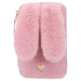 Depesche 12864 Princess Mimi Bunny Ballet - Filled 2-Compartment Pencil Case with Pink Plush Fur and Long Ears, Pencil Case with Colouring Pencils, Eraser, Sharpener and Much More