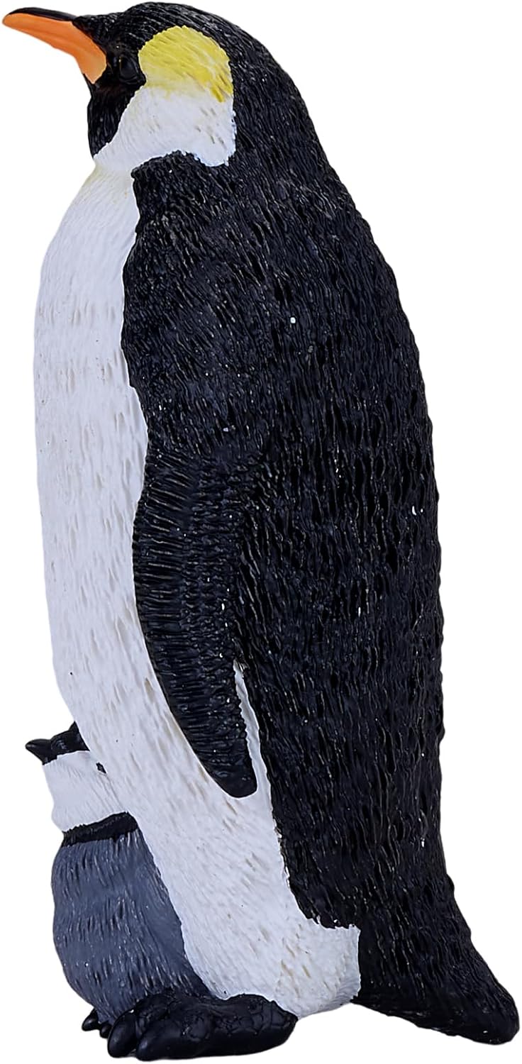 MOJO – Emperor Penguin with Chick | Hand-Painted Toy Figure | Sealife Collection | True to Life & Highly Detailed | Designed in UK