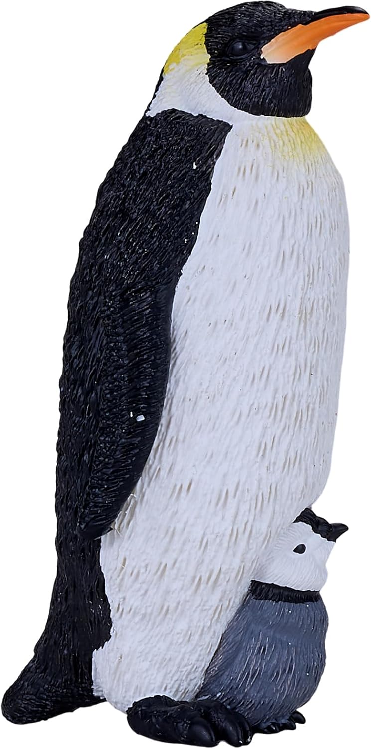 MOJO – Emperor Penguin with Chick | Hand-Painted Toy Figure | Sealife Collection | True to Life & Highly Detailed | Designed in UK