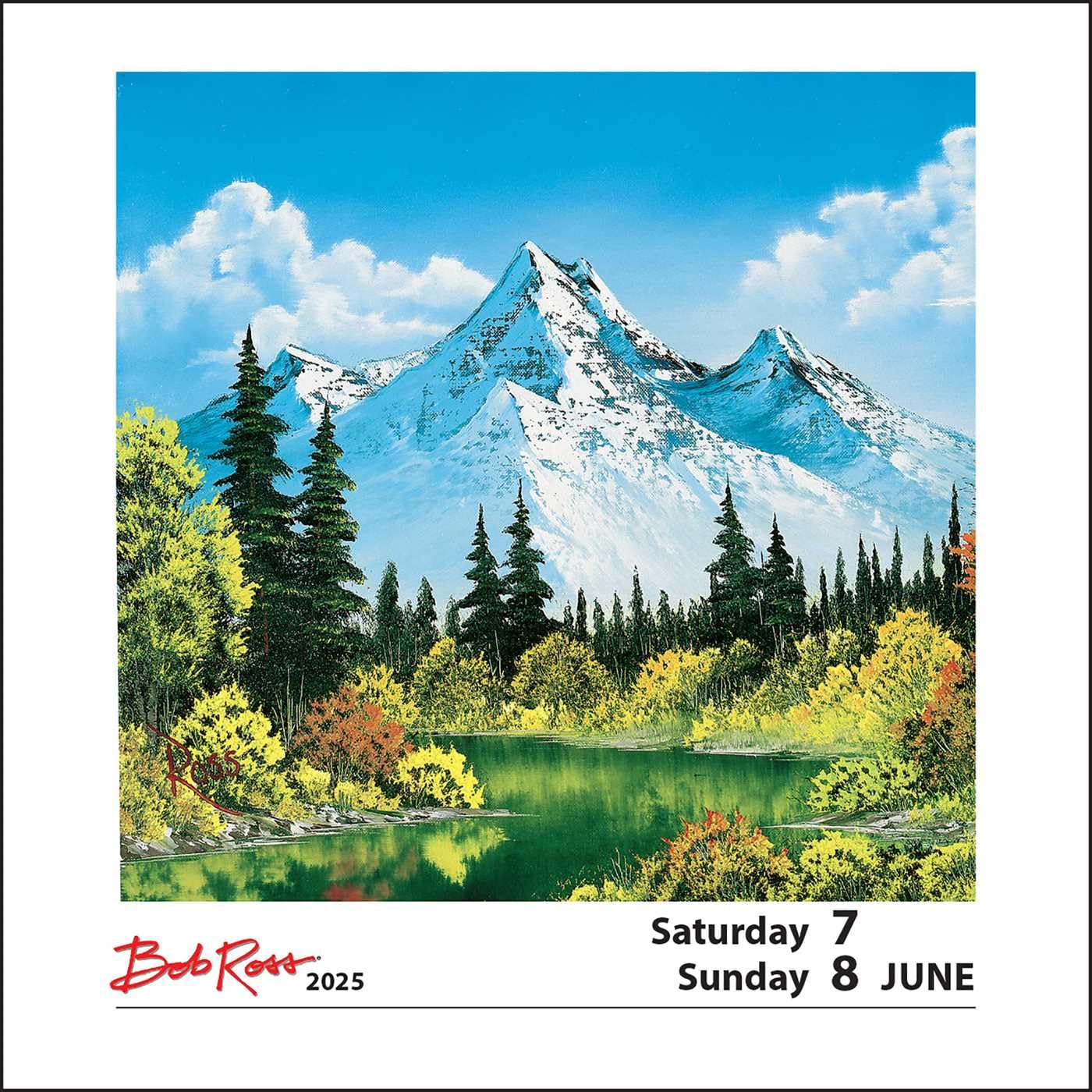 Bob Ross 2025 Day-to-Day Calendar