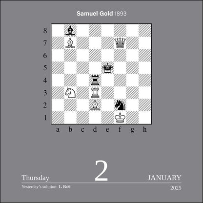 Chess 2025 Day-to-Day Calendar