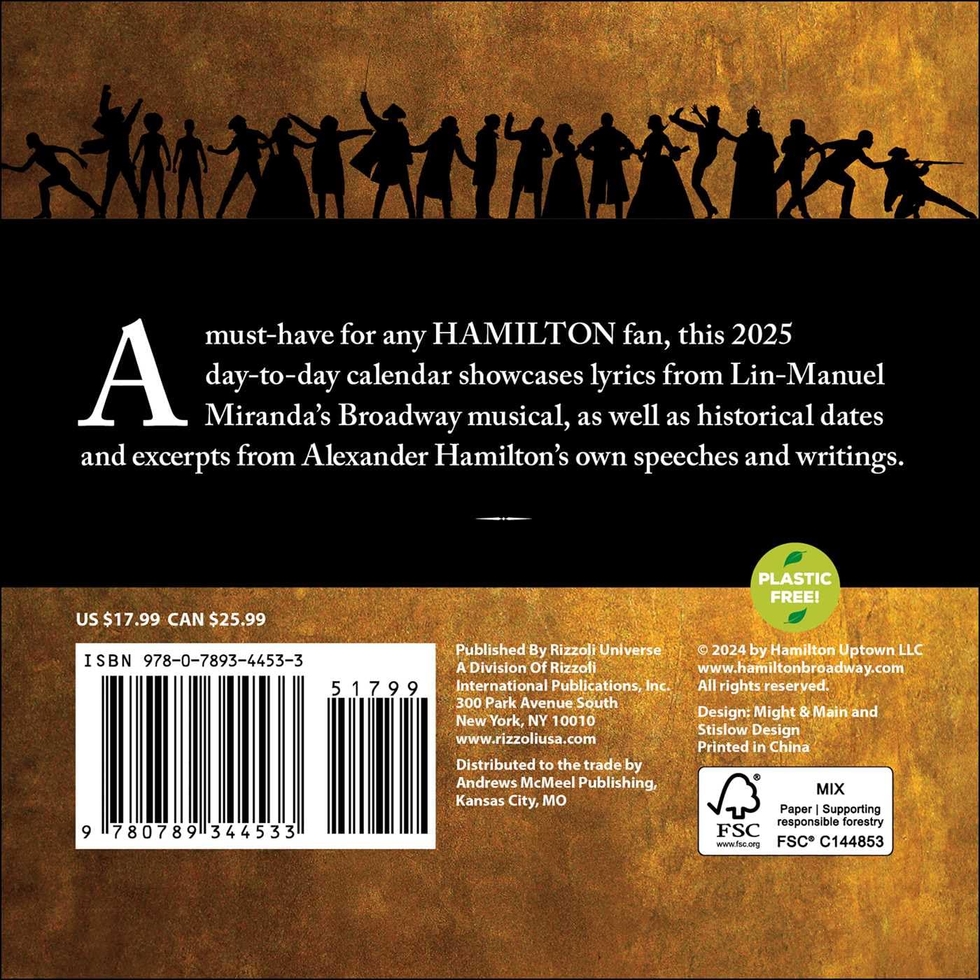 Hamilton 2025 Day-to-Day Calendar