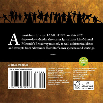 Hamilton 2025 Day-to-Day Calendar